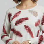 Sweater Estampado Plumitas
