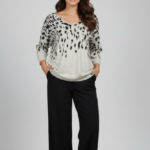 Sweater Estampado Lurex Animal